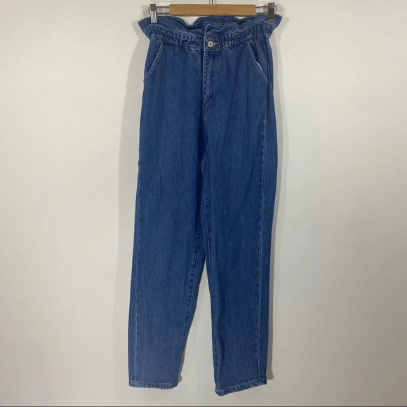 3 for $20 Kancan Paperbag Waist Blue Denim Jeans - Picture 1 of 8